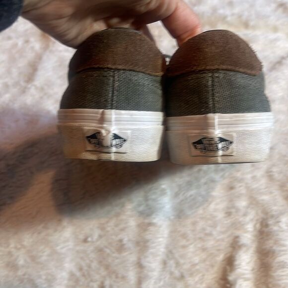 VANS Era Birds Olive Green Brown Low Top Canvas /leather  M8 W9.5 - Picture 4 of 9